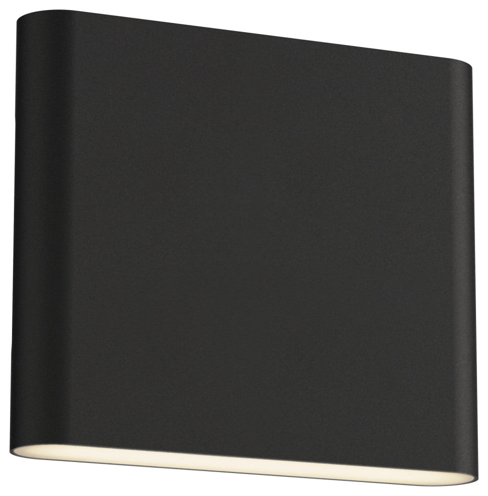 ET2 E23236 Spartan 2 Light 7" Tall LED Outdoor Wall Sconce - Black