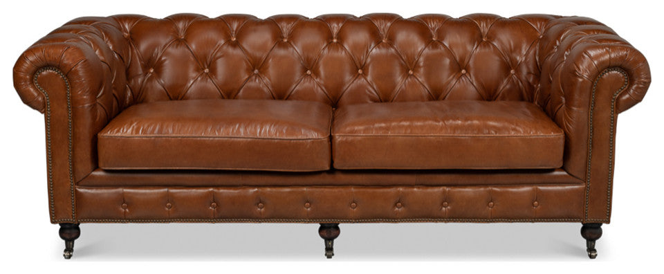 Vintage Style Classic Chesterfield Sofa