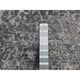 Carbon Gray Persian Design Wool and Silk Hand Knotted Oriental Rug, 4'1"x6'