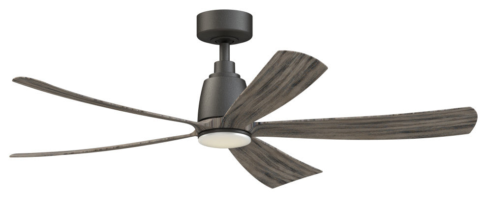 Fanimation Kute5 52" Ceiling fan With LED Light, Matte Greige