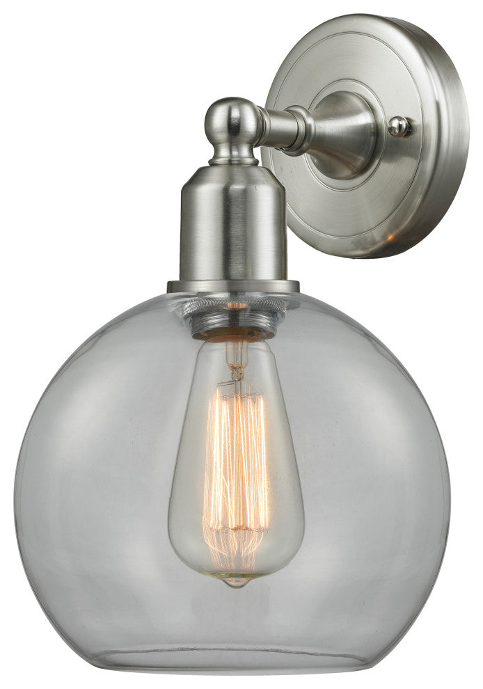 Sphere 1-Light Sconce Brushed Satin Nickel