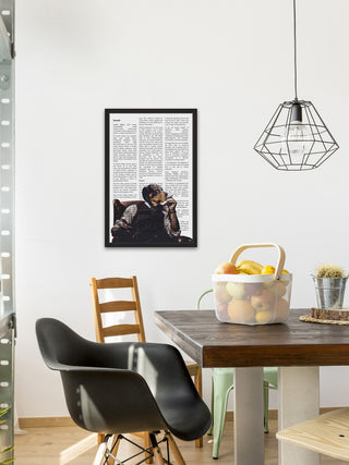 "Staying Home" Framed Painting Print, 20"x30"