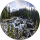 Natural Bridge In Yoho, Landscape Large Disc Metal Wall Art, 36"
