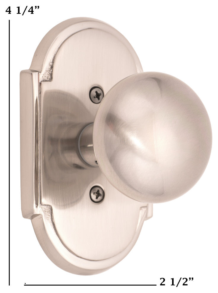 Palladian Plate Privacy Set - 2-3/8"