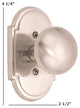 Palladian Plate Privacy Set - 2-3/8"
