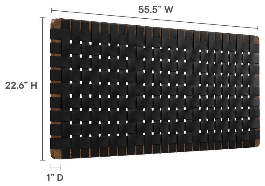 Sparta Weave Full Vegan Leather Headboard
