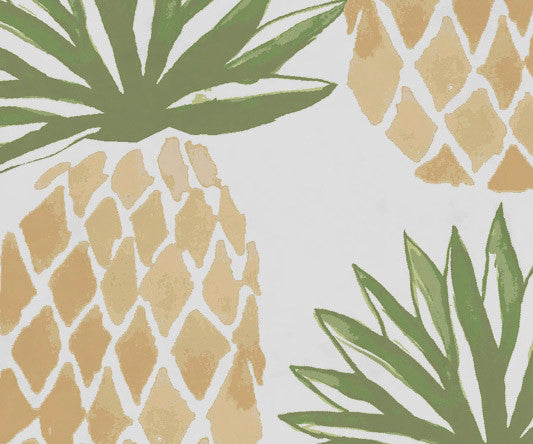 30x60" Pineapple Stripes, Geometric Print Beach Towel, Green