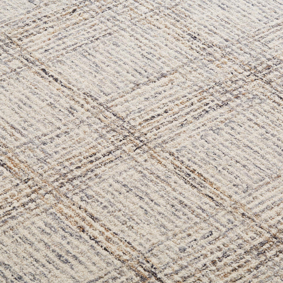 Weave & Wander Natal Transitional Geometric, Ivory/Gray/Tan, 5'x8'