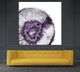 Plum Agate B Fine Art Giant Canvas Print, Purple, White, 54"x54"