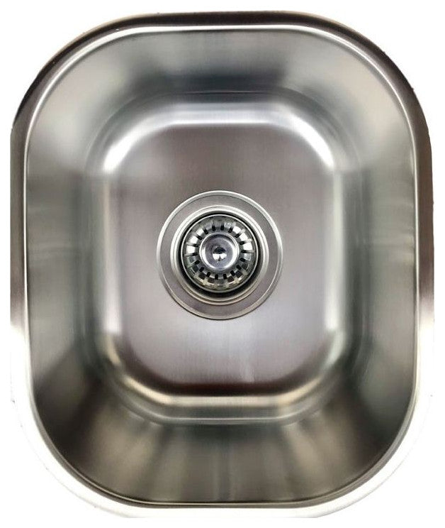 Italia Kitchen Series 10" Undermount Stainless Steel Bar Sink