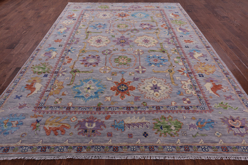 8' 10" X 12' 0" Turkish Oushak Hand Knotted Wool Rug - Q15697