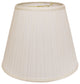 18" White Empire Deep Slanted Broadcloth Lampshade