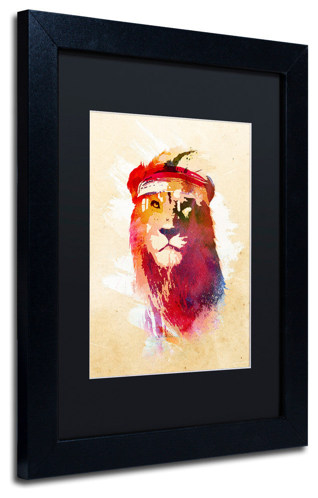 Robert Farkas 'Gym Lion' Matted Framed Art