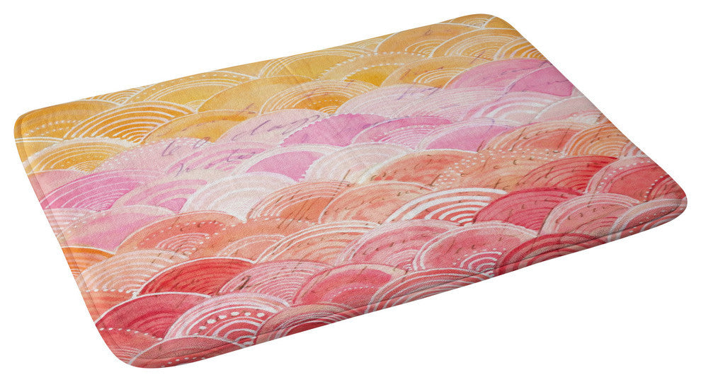 Cori Dantini Warm Spectrum Rainbow Memory Foam Bath Mat