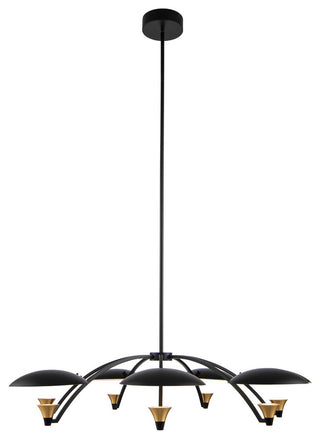 Redding 7-Light LED Chandelier, Winter Brass