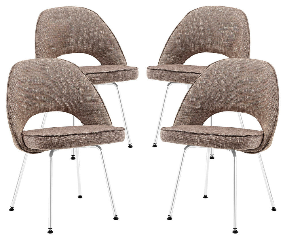 Modern Oat Cordelia Dining Chairs Set of 4