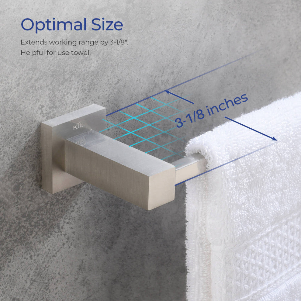 Cube 24" Bathroom Towel Bar KBA1504, Brushed Nickel