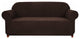 Subrtex 1-Piece Jacquard Stretch Armchair Loveseat Sofa slipcover, Chocolate, So