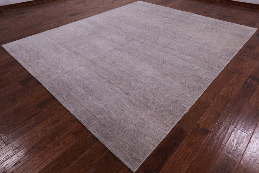 Gabbeh Savannah Grass Wool and Silk Hand Knotted Rug 9' 0" X 10' 10" Q6642