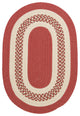 Colonial Mills Crescent NT71 Terracotta Indoor/Outdoor Area Rug, Oval 12'x15'