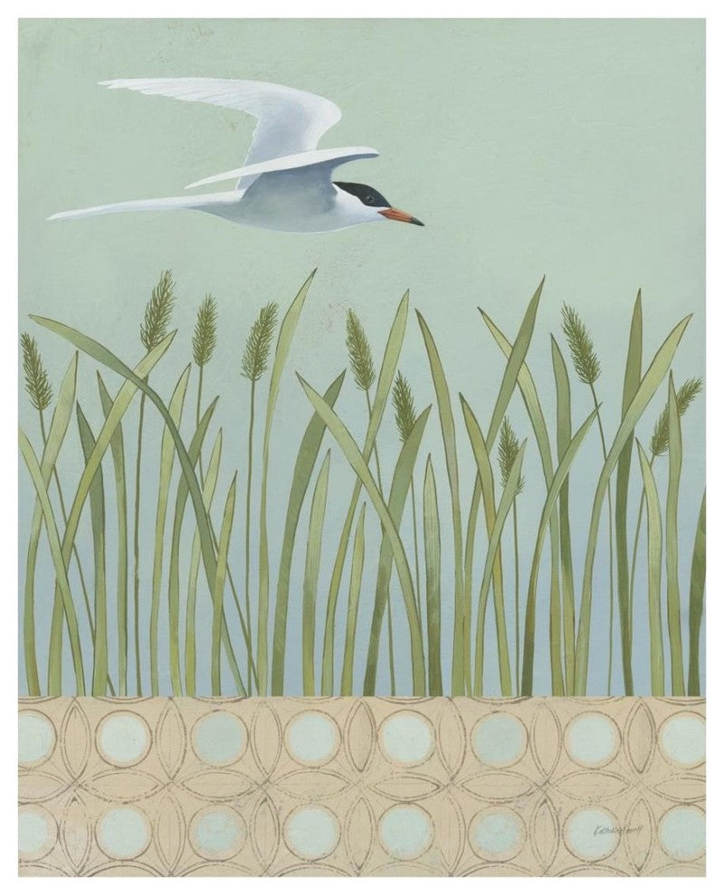 "Free as a Bird I Border" Digital Paper Print by Kathrine Lovell, 22"x26"