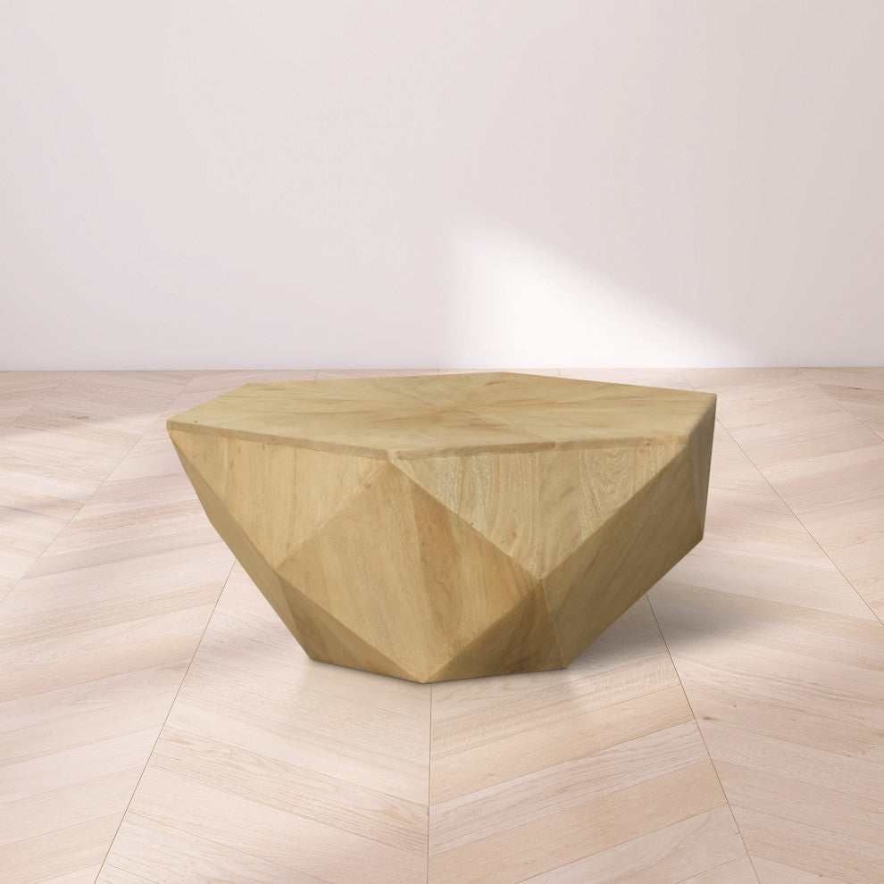Diamante Oak Veneer Coffee Table, Oak