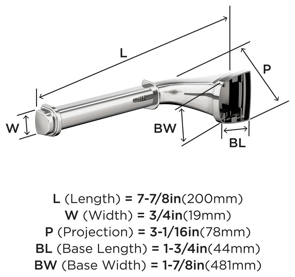 Revitalize Traditional Single Post Toilet Paper Holder, Chrome