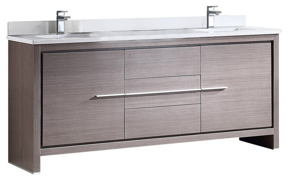 Allier 72" Double Sink Bathroom Cabinet