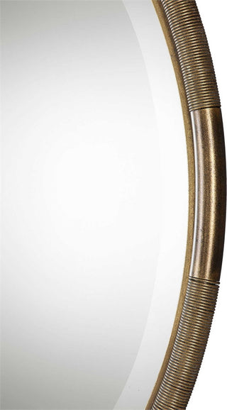 Uttermost Finnick Iron Coil Round Mirror