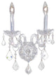 Elegant Alexandria Wall Sconce, Chrome Finish With Royal Cut Crystal