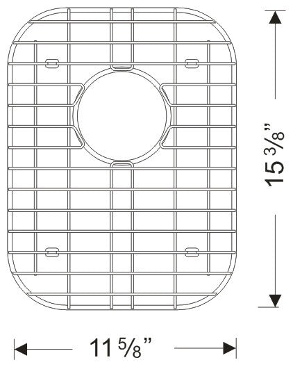 Wells Sinkware DG1512 Sink Grid