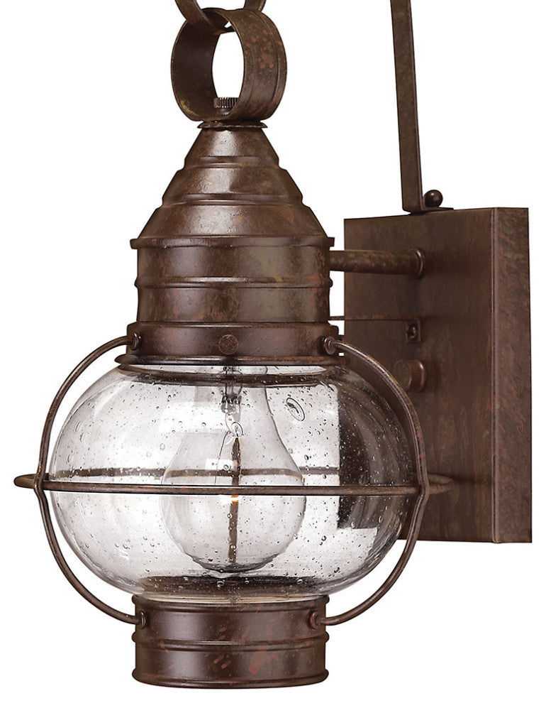 Hinkley Cape Cod 14" Extra Small Outdoor Wall Mount Onion Lantern, Sienna Bronze