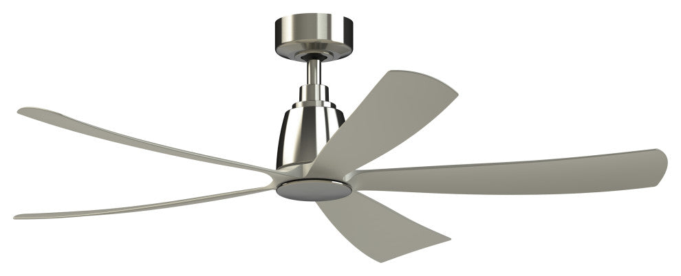 Fanimation Kute5 52" Ceiling Fan, Brushed Nickel