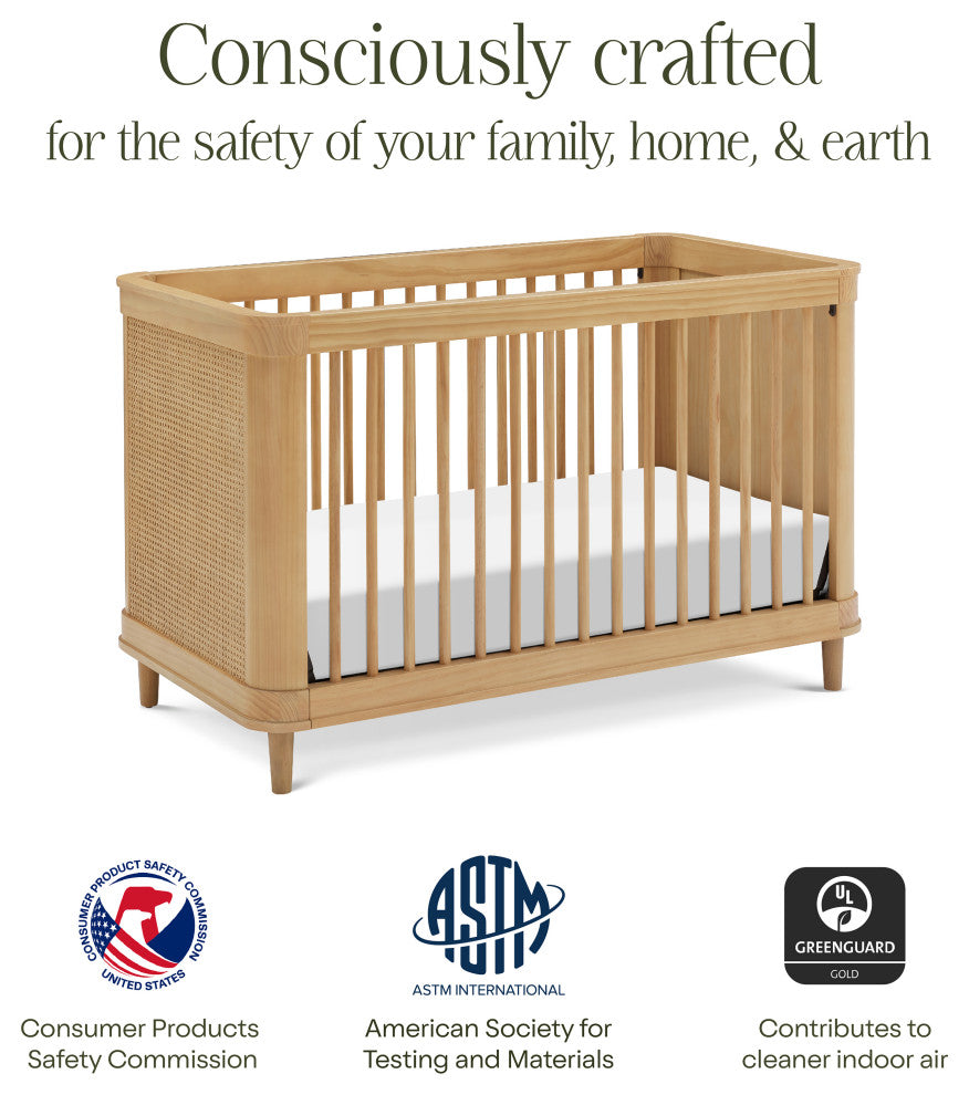 Marin With Cane 3-in-1 Convertible Crib