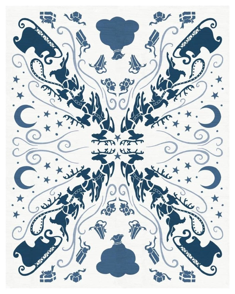 "Christmas Otomi II" Digital Paper Print by Elyse DeNeige, 22"x26"