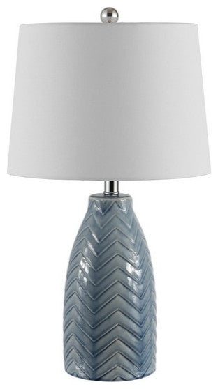 Safavieh Naji Glass Table Lamp Blue, Grey