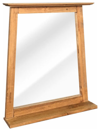 vidaXL Wall Mirror Vanity Mirror Bathroom Decorative Mirror Solid Pinewood