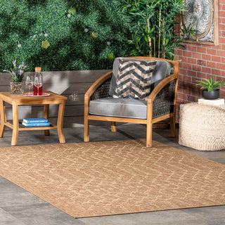 Nuloom Henley Contemporary Outdoor Area Rug, Brown 5'x8'
