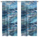 Rolling Waves 84"x50" Window Curtain