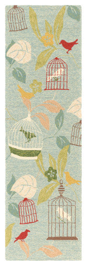 Surya Rain RAI-1128 9'x12' Rug, Sage/Rust/Green/Teal/Lime/Butter/Yellow/Tan