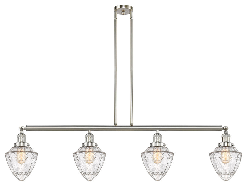 Innovations 214-SN-G664-7-LED 4 Light Island Light, Brushed Satin Nickel