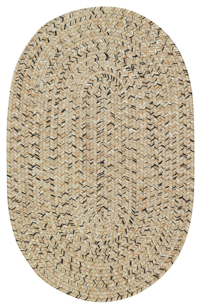 Capel Sea Pottery Sandy Beach 0110_600 Braided Rugs - 11' 4" X 14' 4" Oval