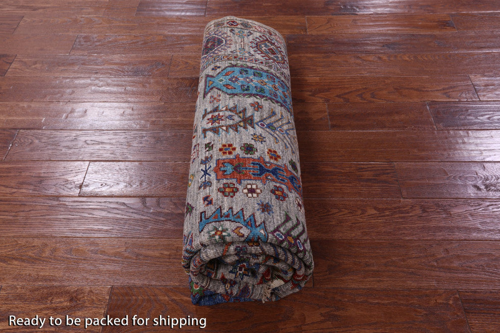 5' 9" X 8' 1" Fine Turkmen Ersari Hand-Knotted Rug - Q12218