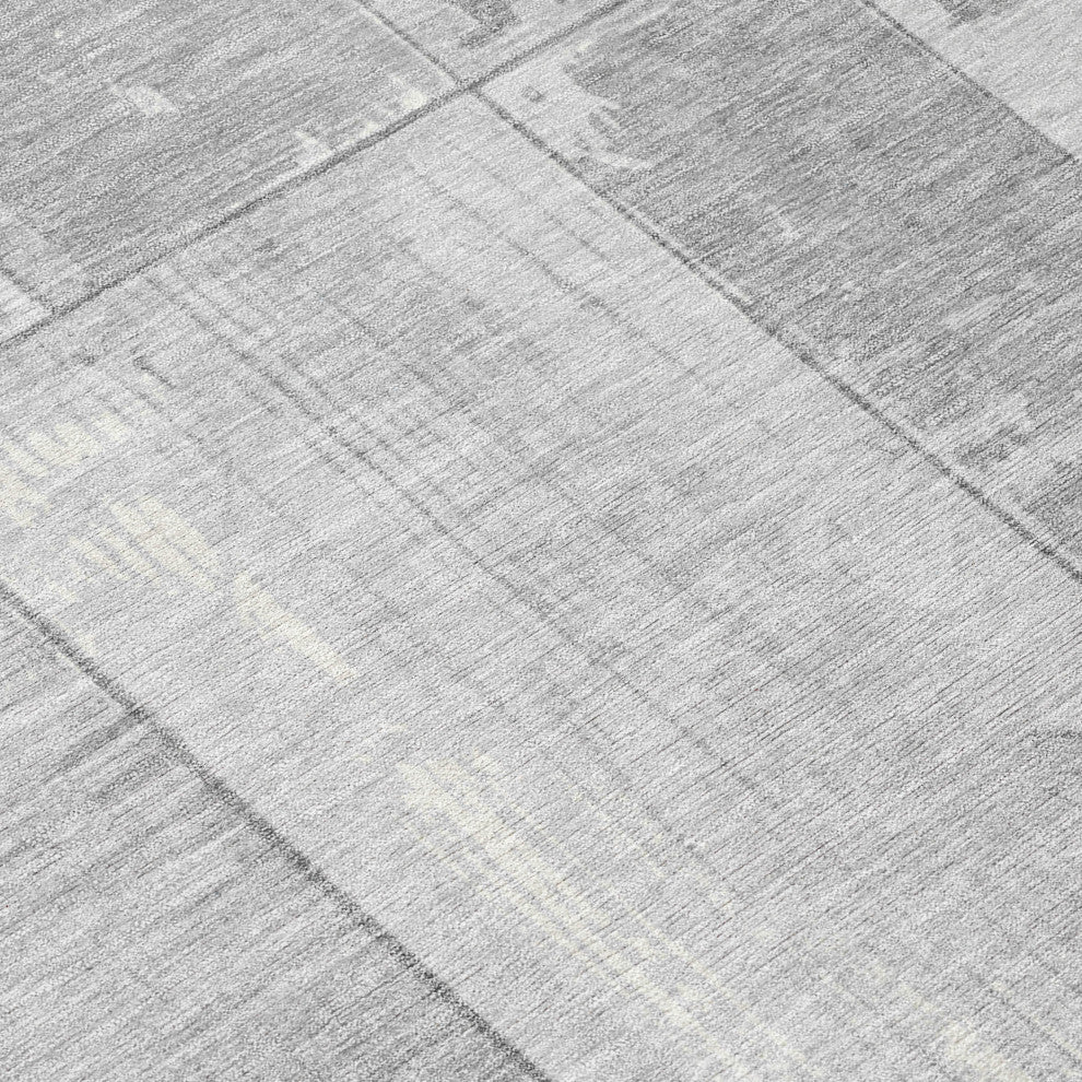 Machine Washable Indoor/Outdoor Chantille ACN1877 Gray 8' x 10' Rug