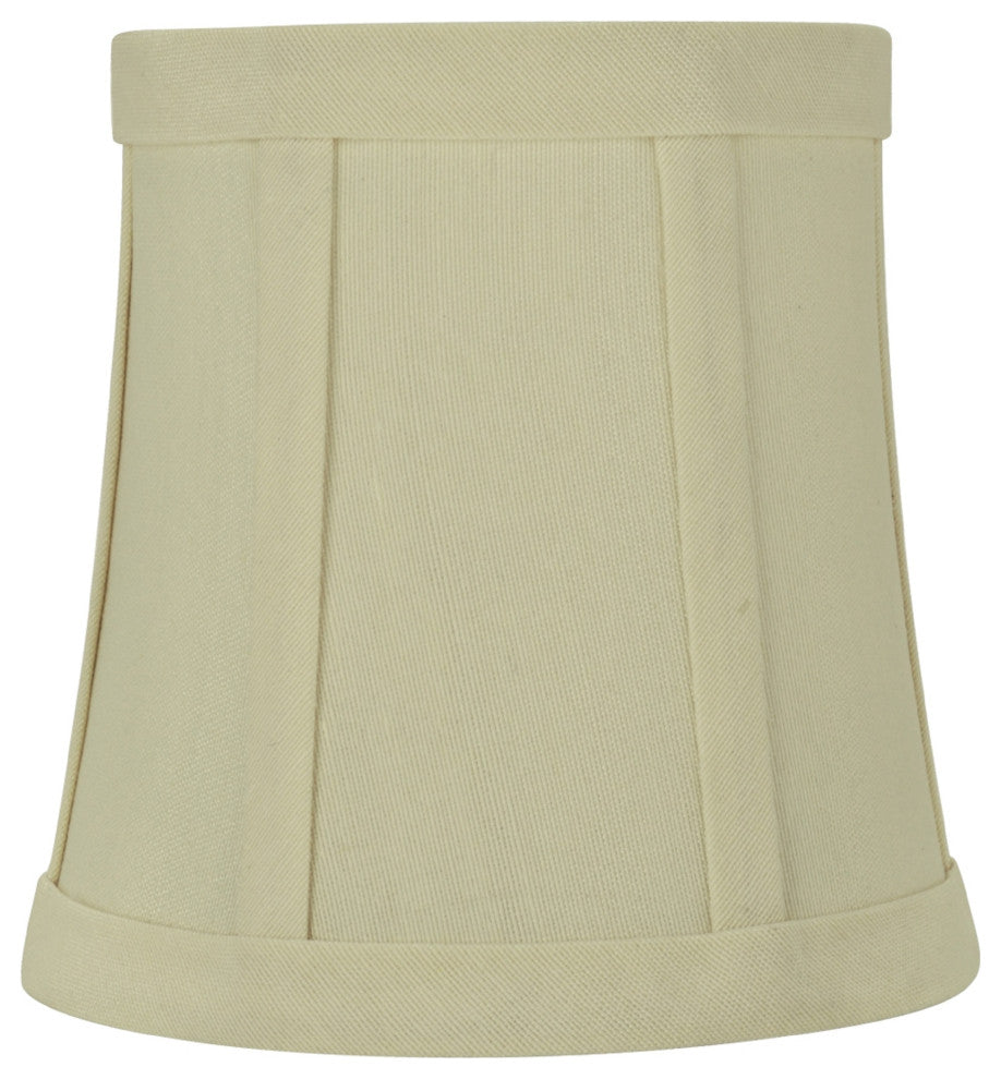 30362-9 Small Bell  Chandelier Clip On Lamp Shade Beige 4"x5"x5"