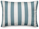 Sea Glass Cabana Stripe 14x20 Lumbar Pillow