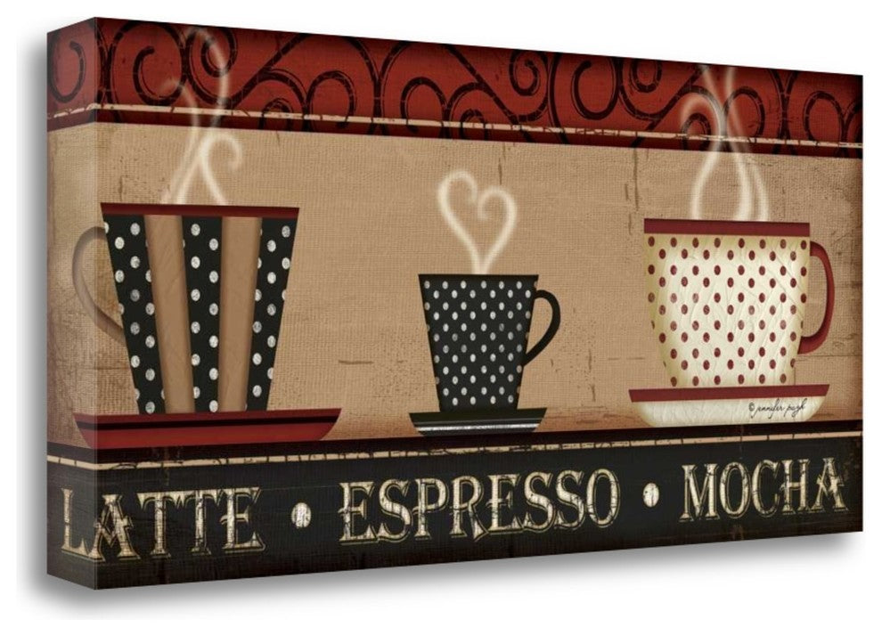 "Coffee" By Jennifer Pugh, Giclee Print on Gallery Wrap Canvas, Ready to Hang
