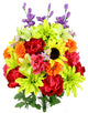 36 Stems Artificial New Dahlia, Sunflower, Peony, Hydrangea, Country