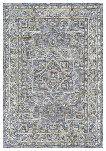 Surya Shelby SBY-1003 7'x9' Rug, Violet/Khaki/Sage/Medium Gray/Taupe