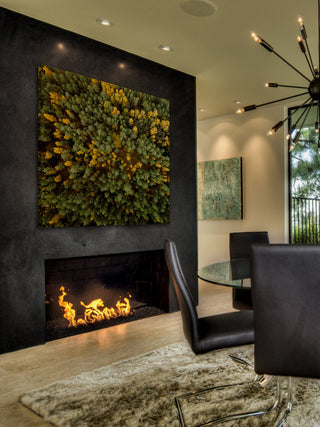 "Yellow and Green Trees" Print on Canvas by Karolis Janulis